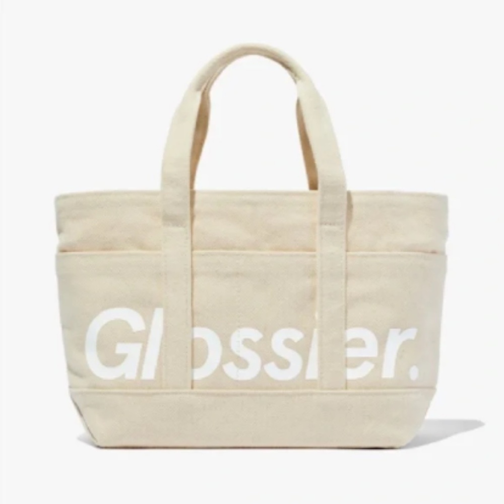Glossier Brooklyn Exclusive Utility Bag Cotton Canvas Tote
